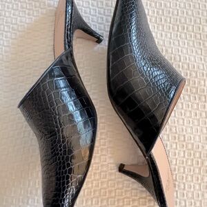 Like new Navy Blue Mules